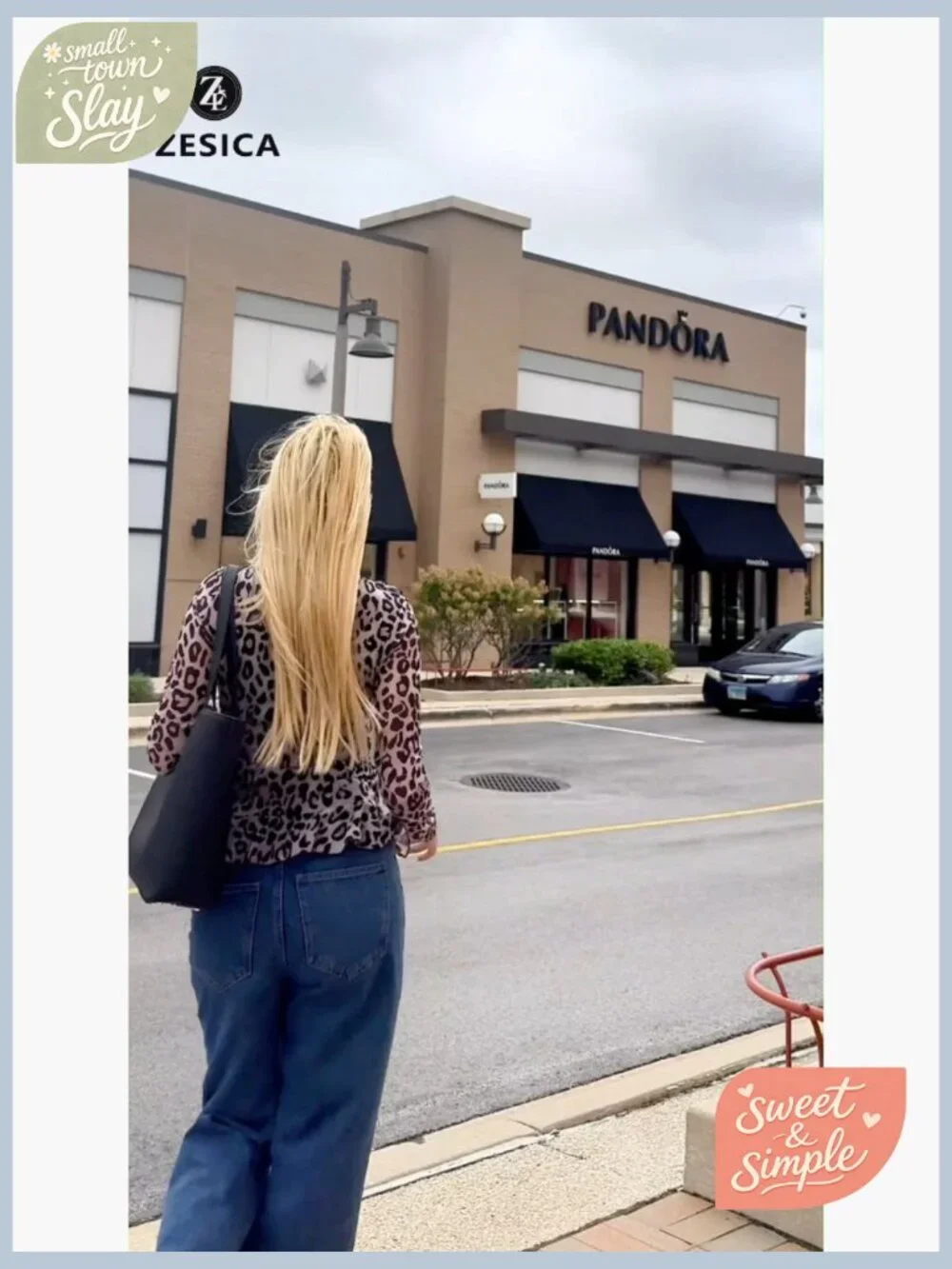 Long Sleeve Floral V-Neck Blouse with Ruffle Detail, Slim Fit - Picture 6 of 6